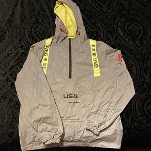 (L) Reflective Lorem Ipsum Jacket